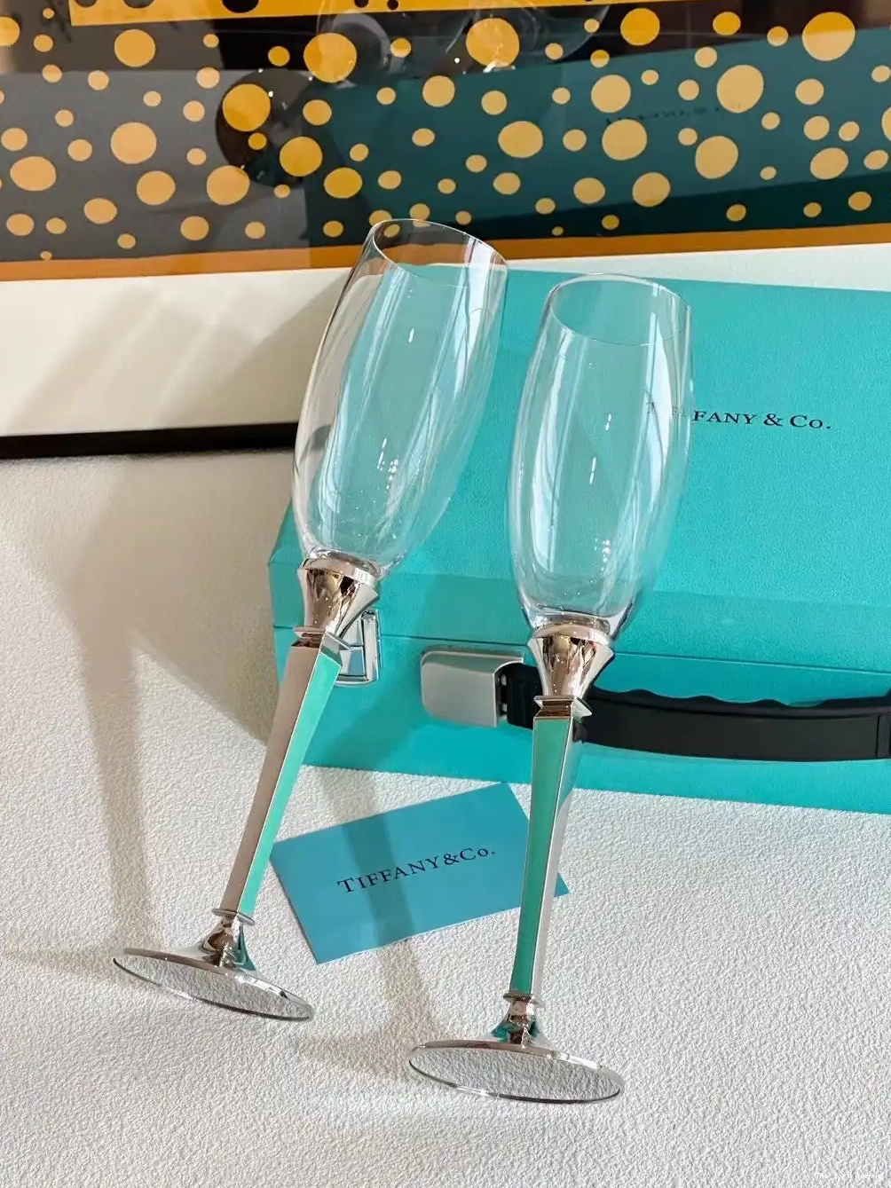 WINE SET TIFFANY GLASSWARE 0513